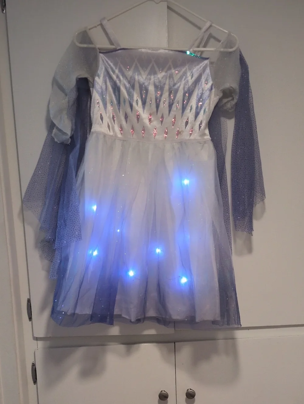 Disney Light-Up Ice Princess Dress - White & Blue
